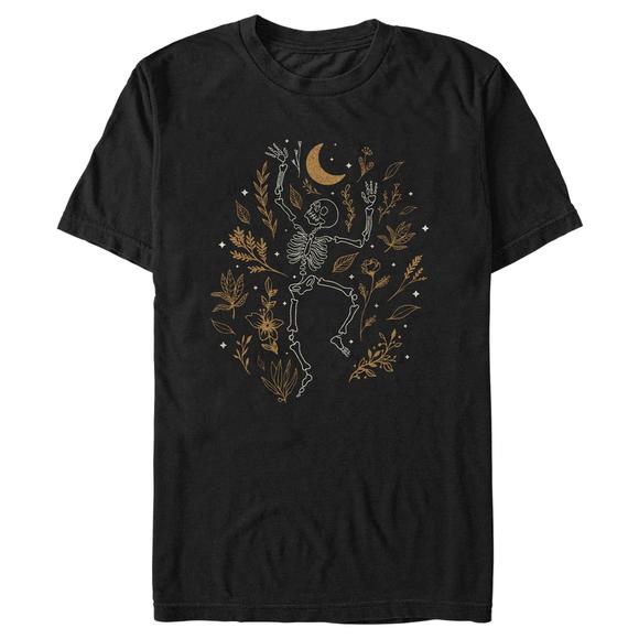 Other - Mens Lost Gods Halloween Skeleton And Fall Leaves Tshirt